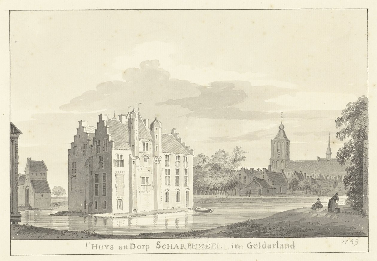Het Huis en dorp Scherpenzeel door Pieter Jan van Liender