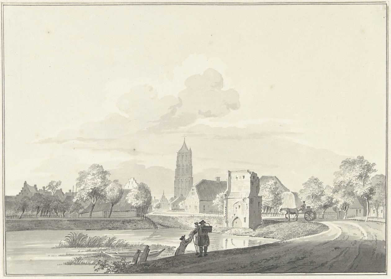 Overblijfselen van de Veerpoort te Heukelom door Pieter Jan van Liender