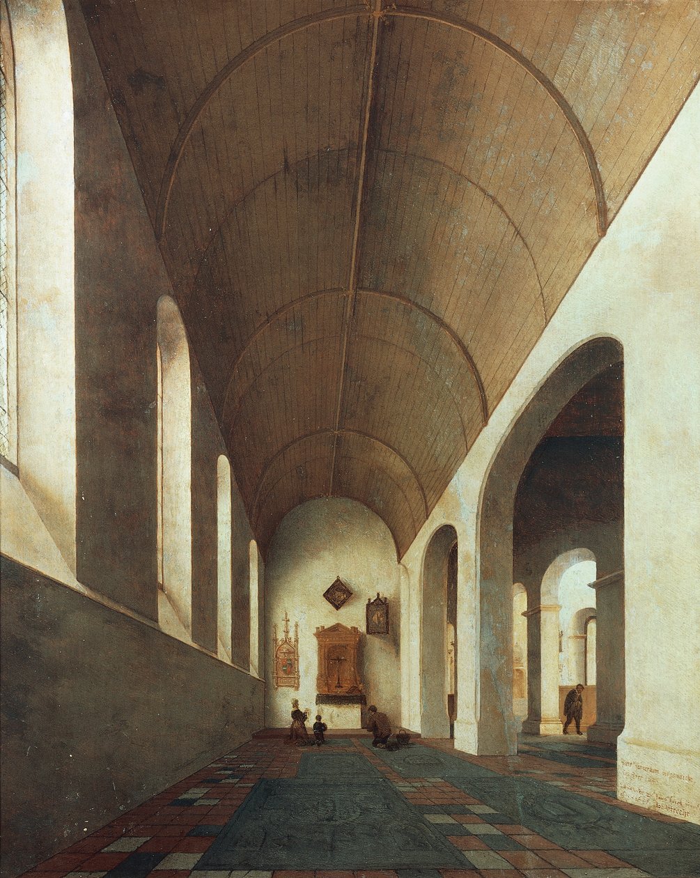 Sint-Antoniuskapel in de Sint-Janskerk in Utrecht door Pieter Jansz Saenredam