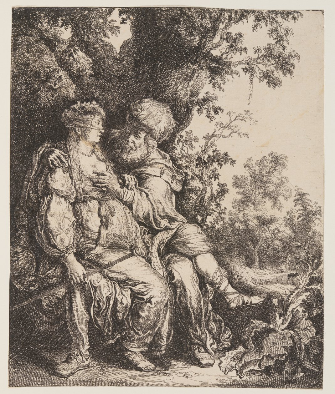 Juda en Tamar door Pieter Lastman