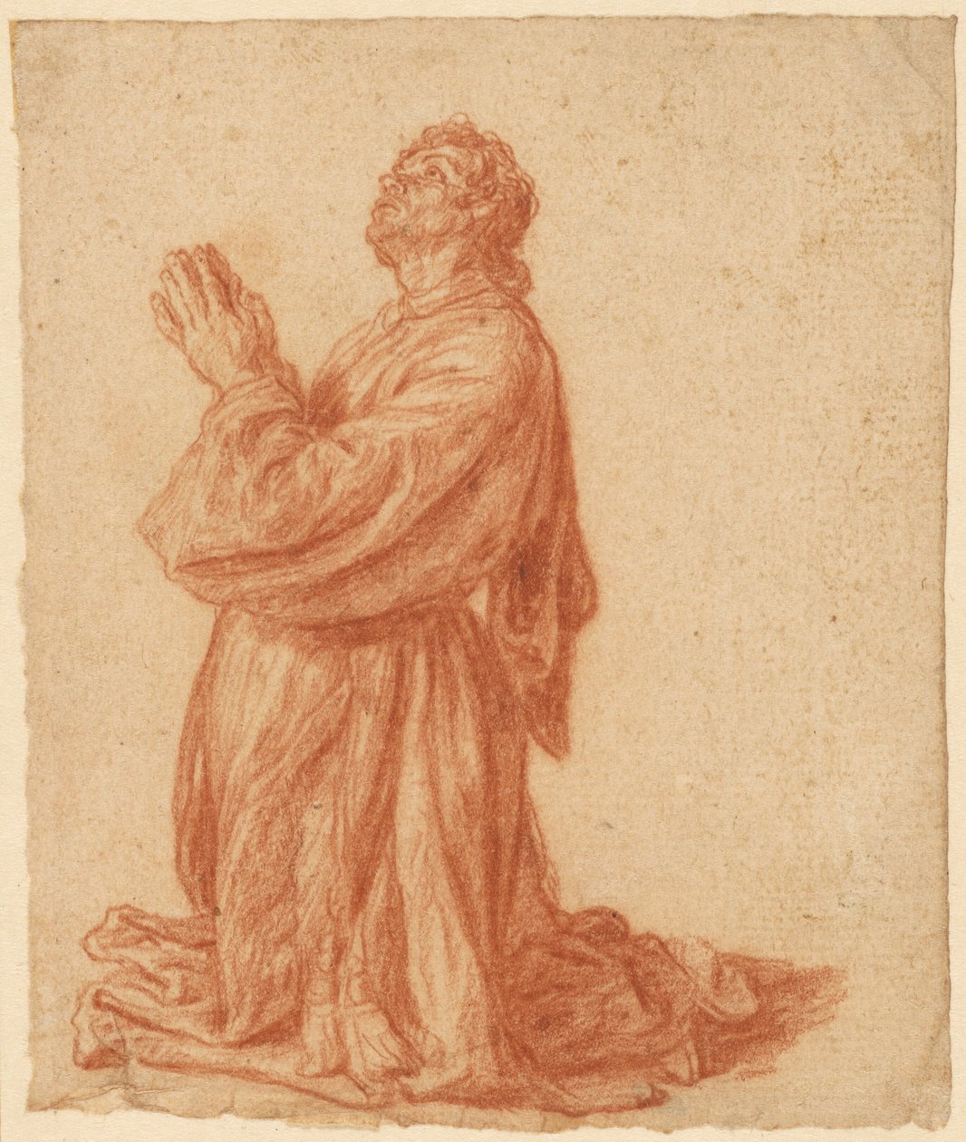 Studie eines knienden Mannes door Pieter Lastman