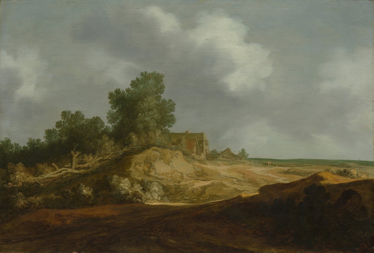Landschap met een Huisje door Pieter Molijn