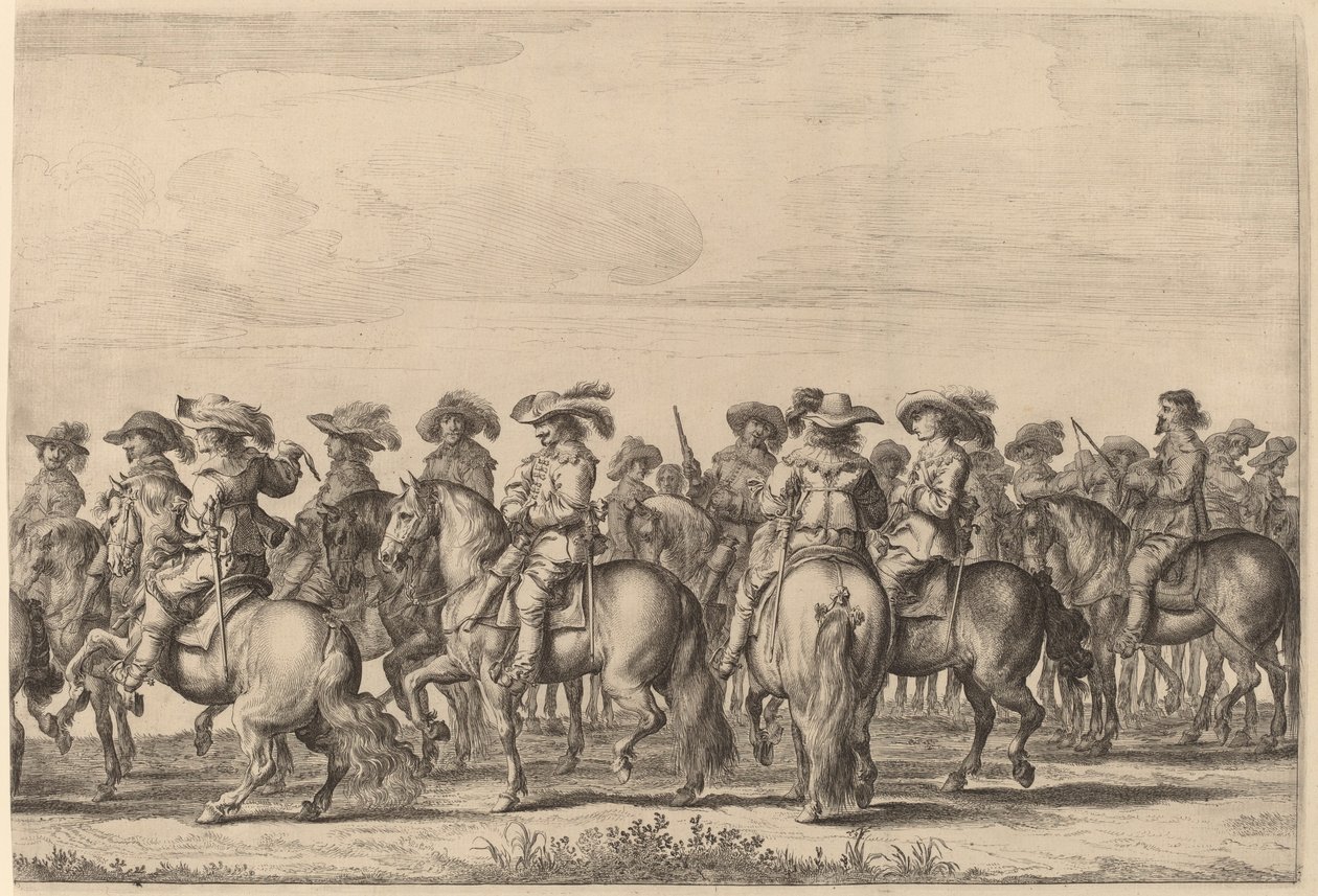 Intocht van Marie de Medici in Amsterdam [plaat 4 van 6] door Pieter Nolpe