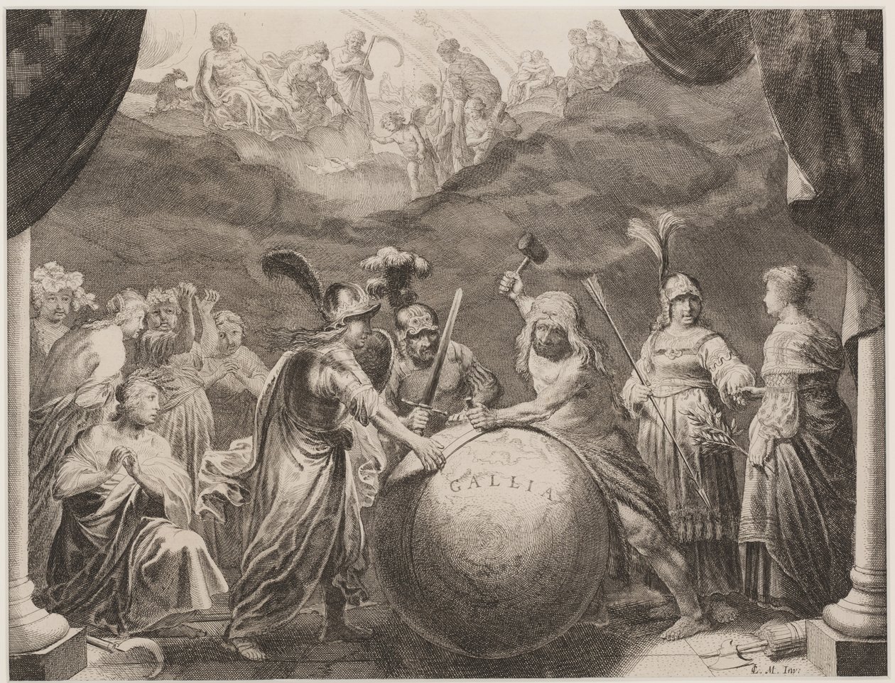 Hercules Herstelt Gallia door Pieter Nolpe