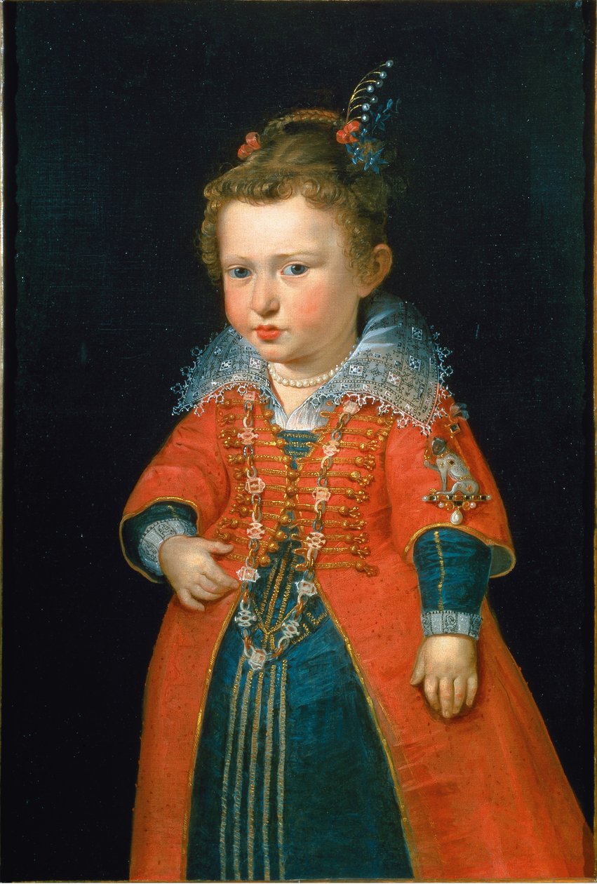 Eleonora Gonzaga 1598-1655 op tweejarige leeftijd door Pieter Paul Rubens