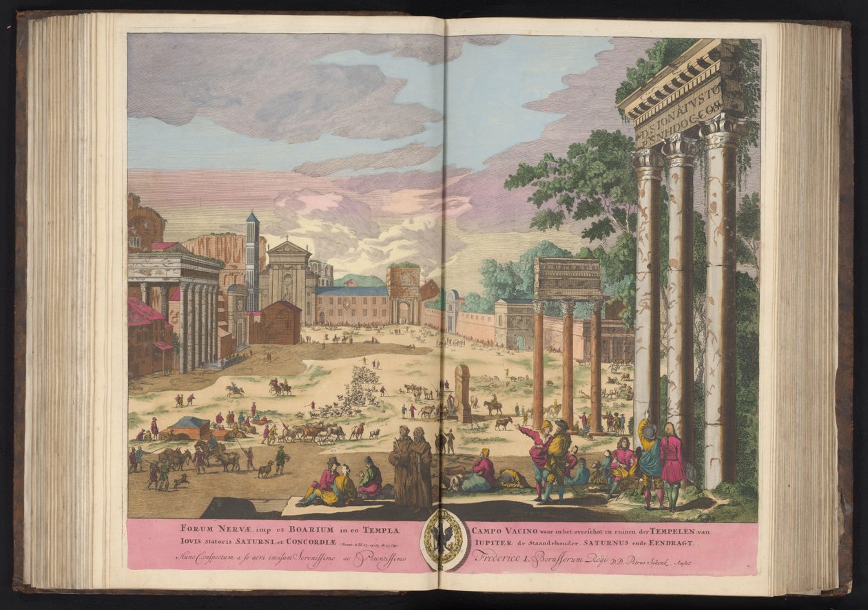 Forum Romanum te Rome door Pieter Schenk (I)