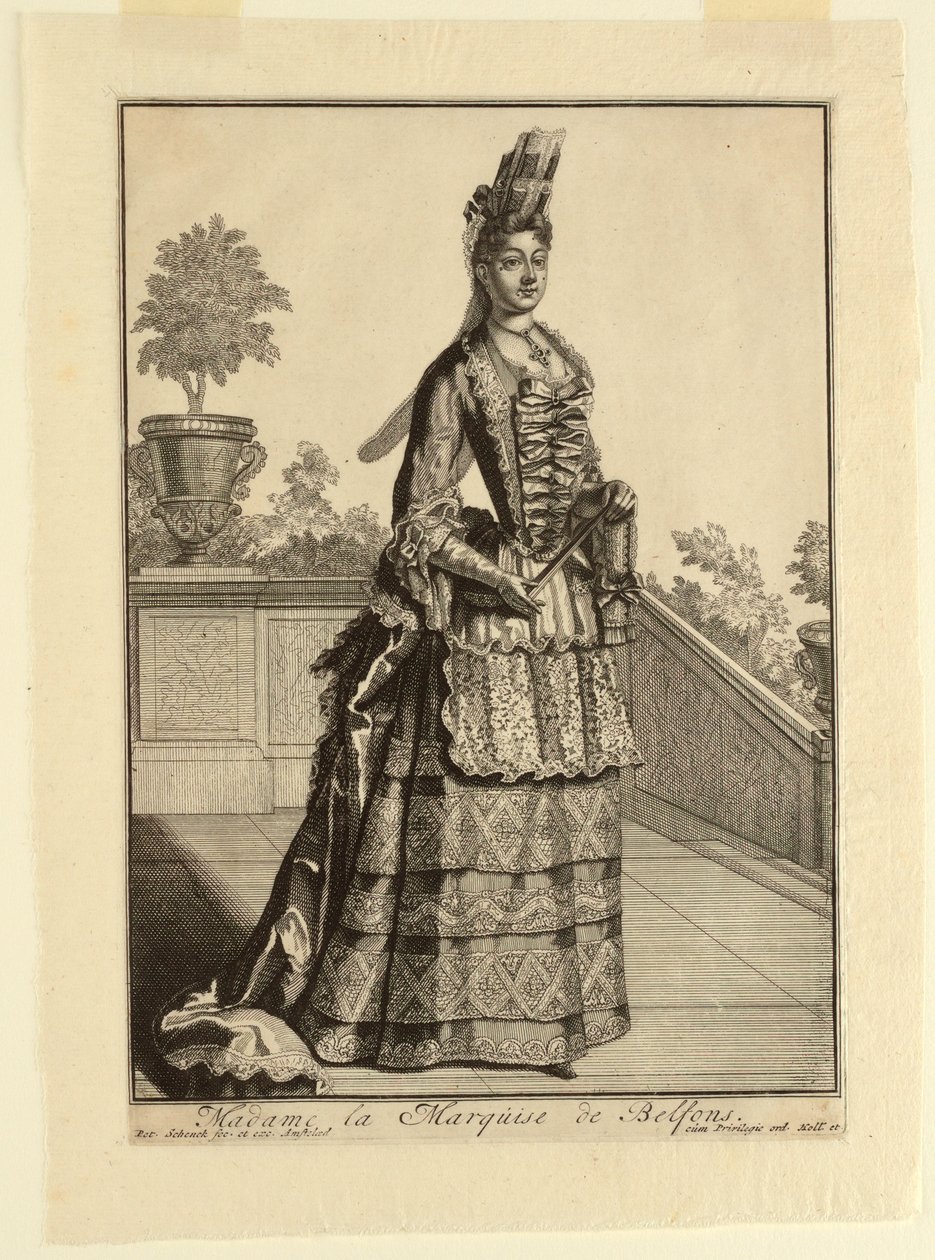 Mme la Marquise de Belfons door Pieter Schenk
