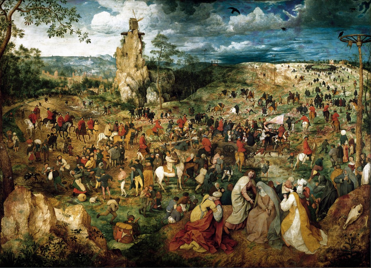 La Montee au Calvary (De Kruisdraging) door Pieter Bruegel the Elder
