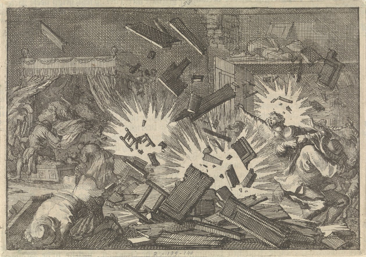 Het beleg van Riga door het Russische leger onder Tsaar Alexei Mikhailovich in 1656, 1698 door Pieter Van der Aa