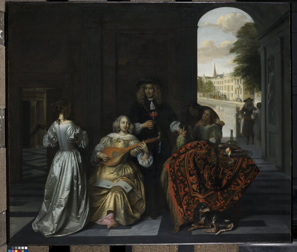 Een muziekfeest door Pieter de Hooch