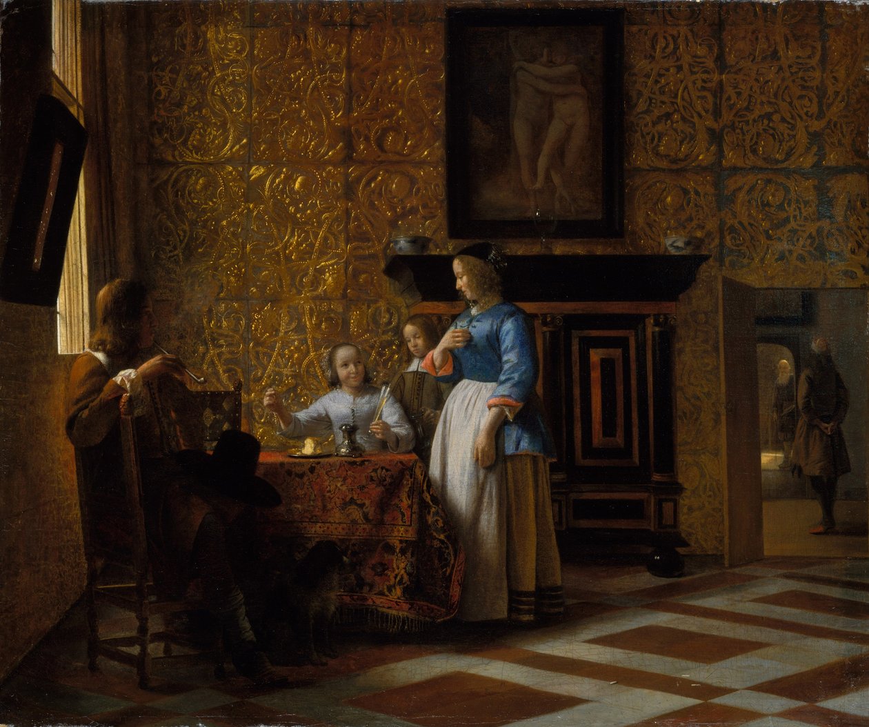 Vrije tijd in een Elegante Omgeving, c.1663-65 door Pieter de Hooch