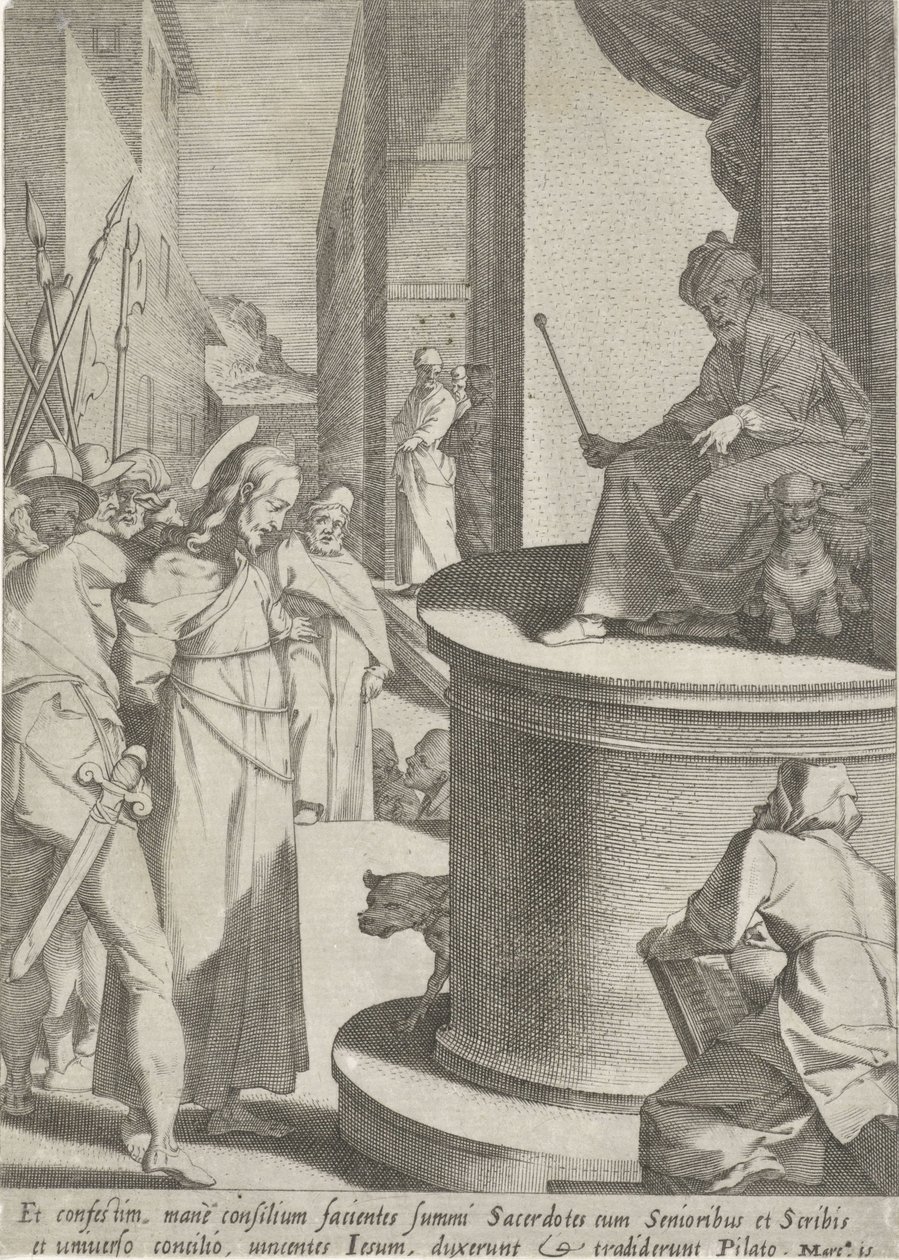 Christus voor Pilatus door Pieter de Jode (I)