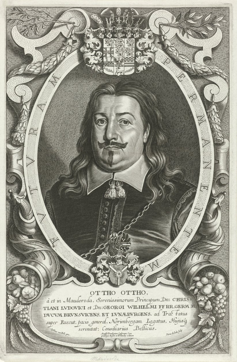 Portret van Otto Otto von Mauderode door Pieter de Jode (II)