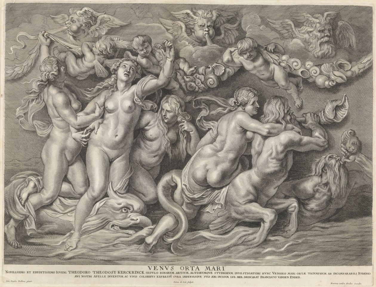Venus op zee door Pieter de Jode (II)