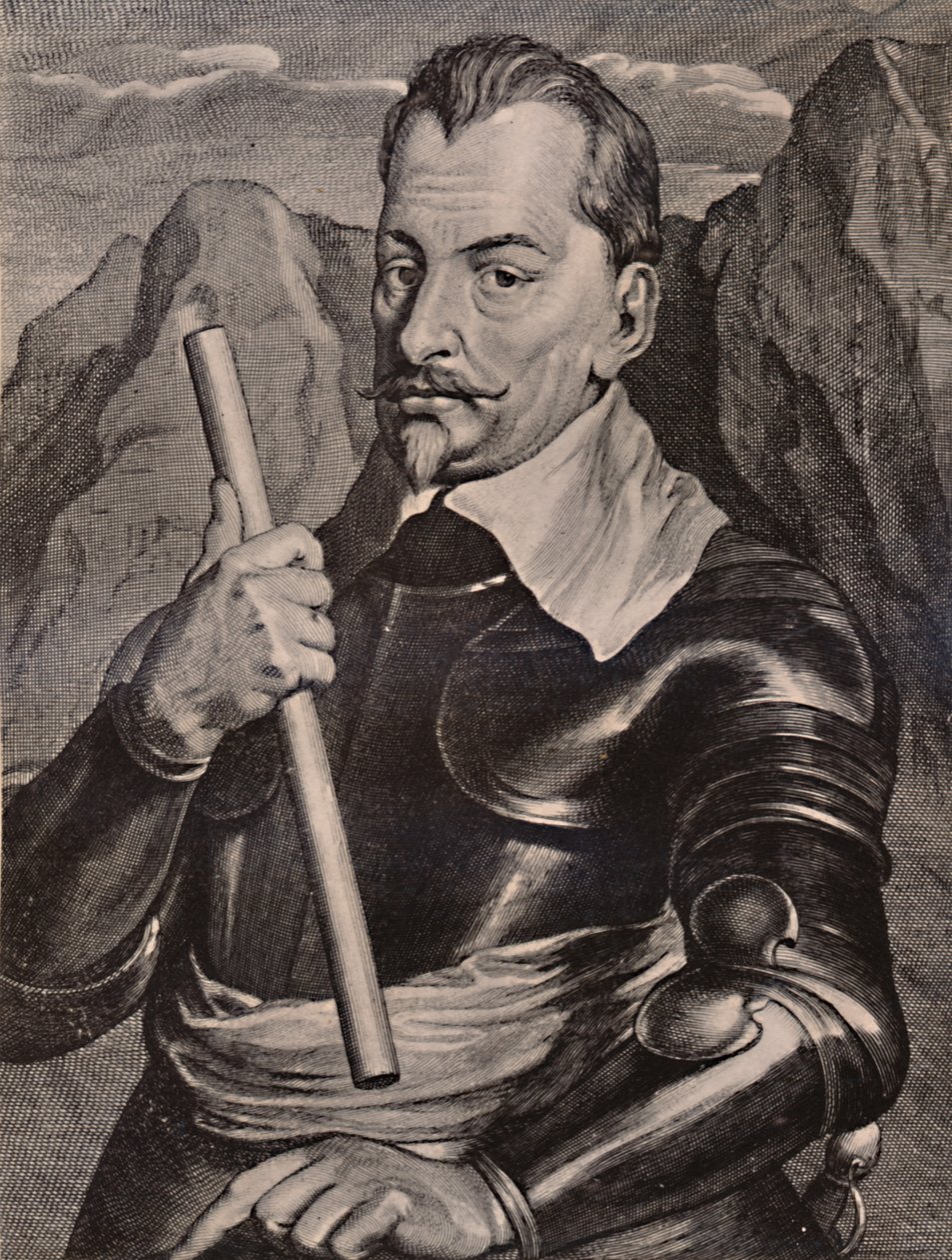 Albrecht von Wallenstein, Boheemse generaal, 17e eeuw 1894 door Pieter de Jode II