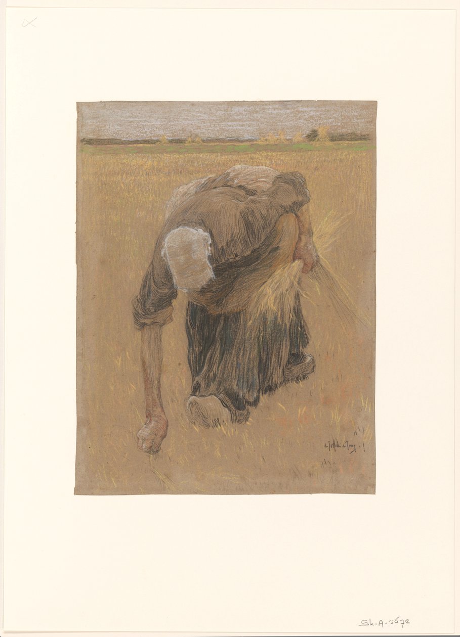 Arenlezende vrouw door Pieter de Josselin
