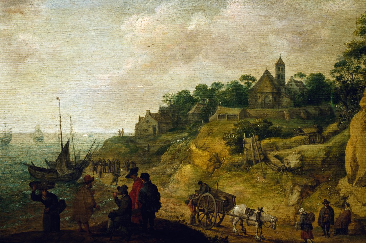 Nederlands landschap, toegeschreven aan Pieter de Neyn door Pieter de Neyn