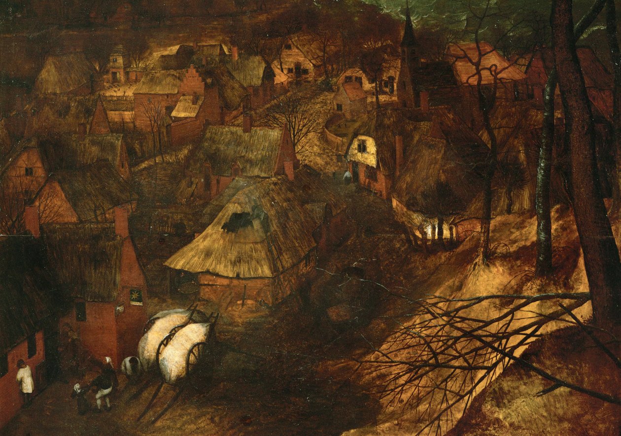 De donkere dag (schilderij) door Pieter the Elder Bruegel