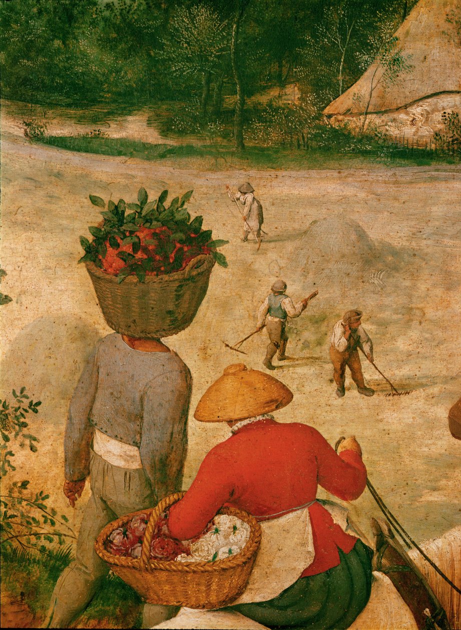 De hooioogst ... (olieverf op eikenhout) door Pieter the Elder Bruegel