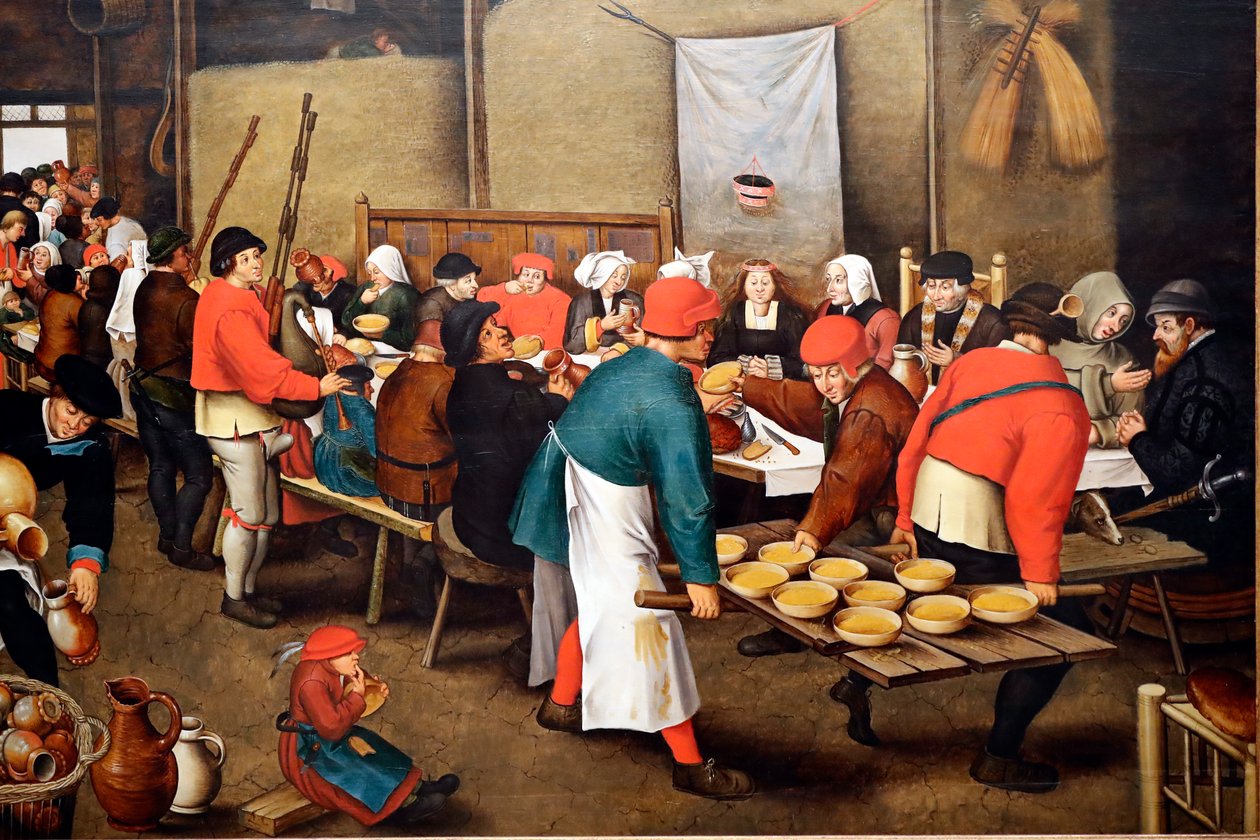 Evora Museum. Brueghel, Pieter de Jongere (ca.1564-1638). Bruiloftsfeest (of Boerenbruiloft) door Pieter the Younger Brueghel