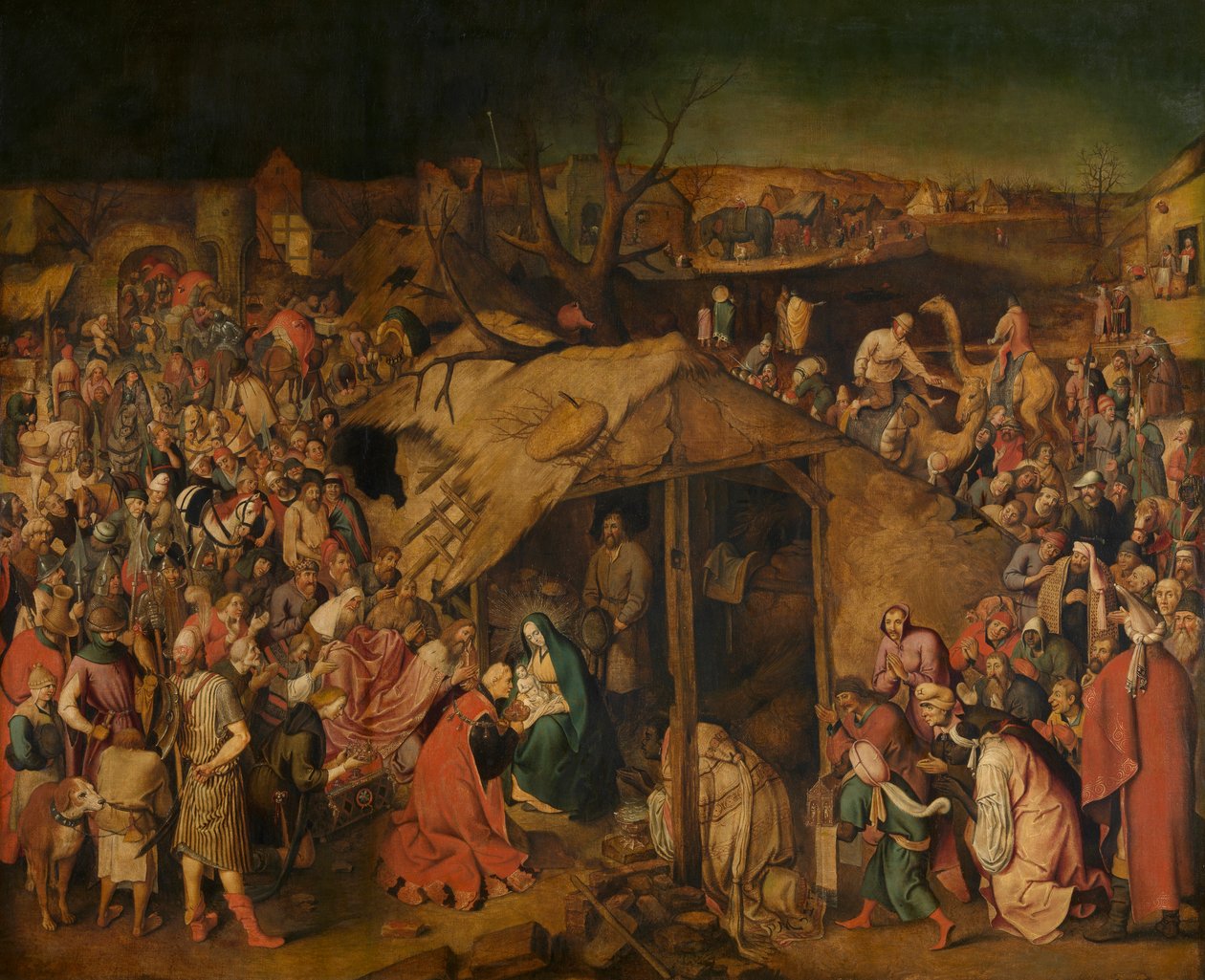 De Aanbidding der Wijzen door Pieter the Younger Brueghel