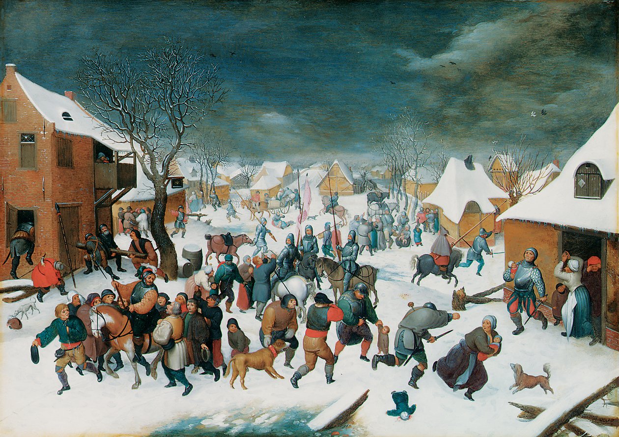 De Kindermoord, 1605 door Pieter Brueghel the Younger