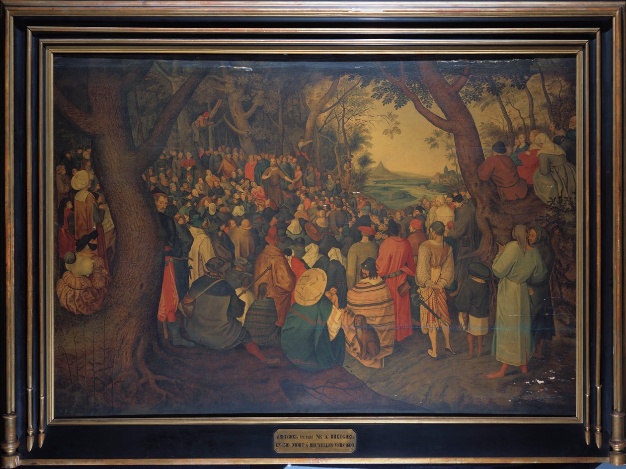 De Prediking van Sint Johannes de Doper door Pieter Brueghel the Younger
