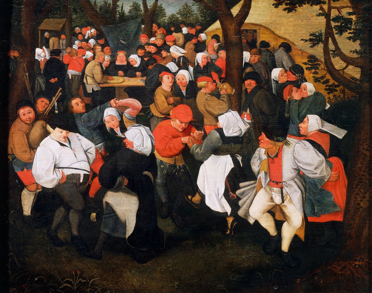 Dorpsdans door Pieter the Younger Brueghel