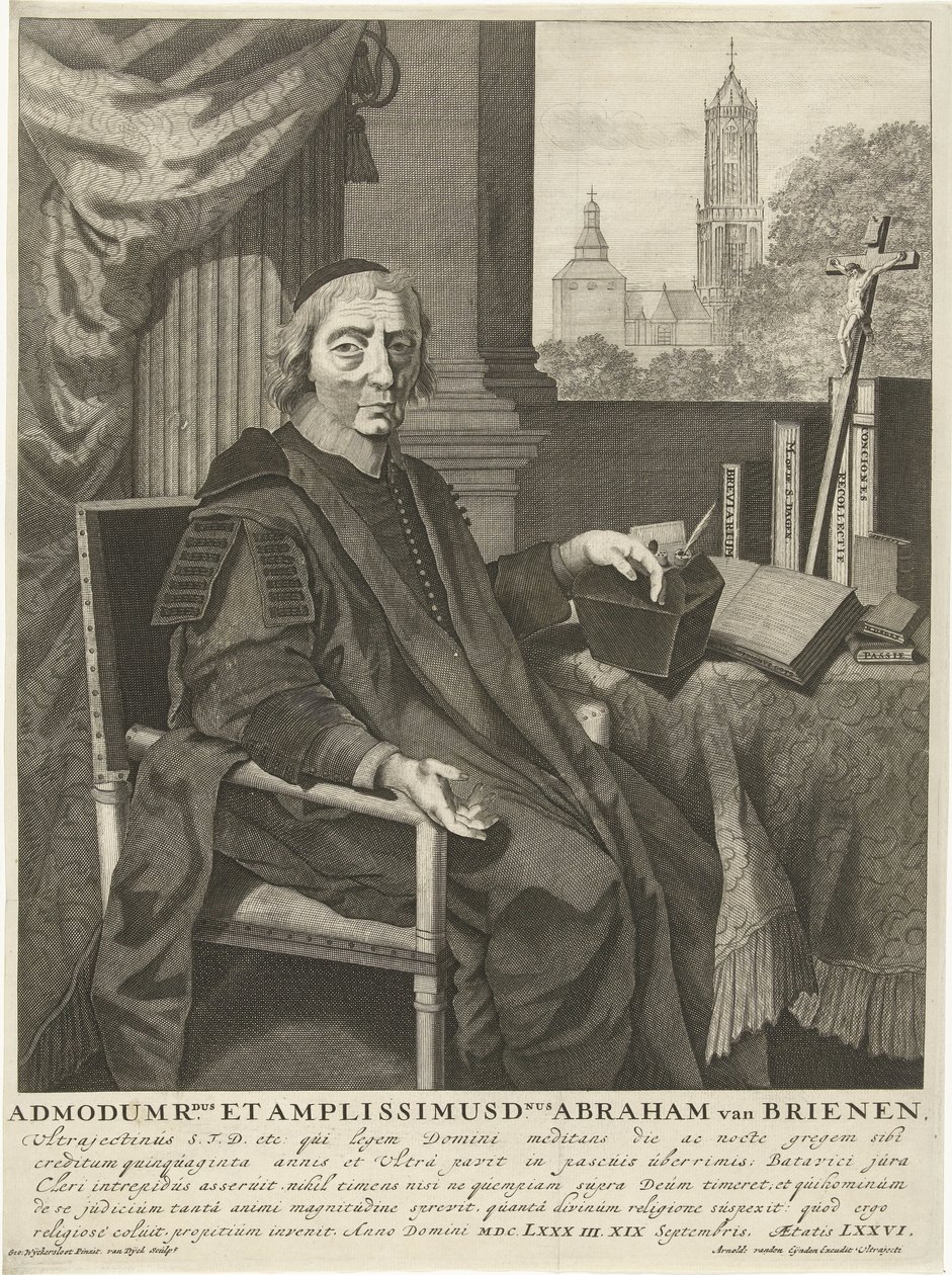 Portret van pastoor Abraham van Brienen door Pieter van Dijck