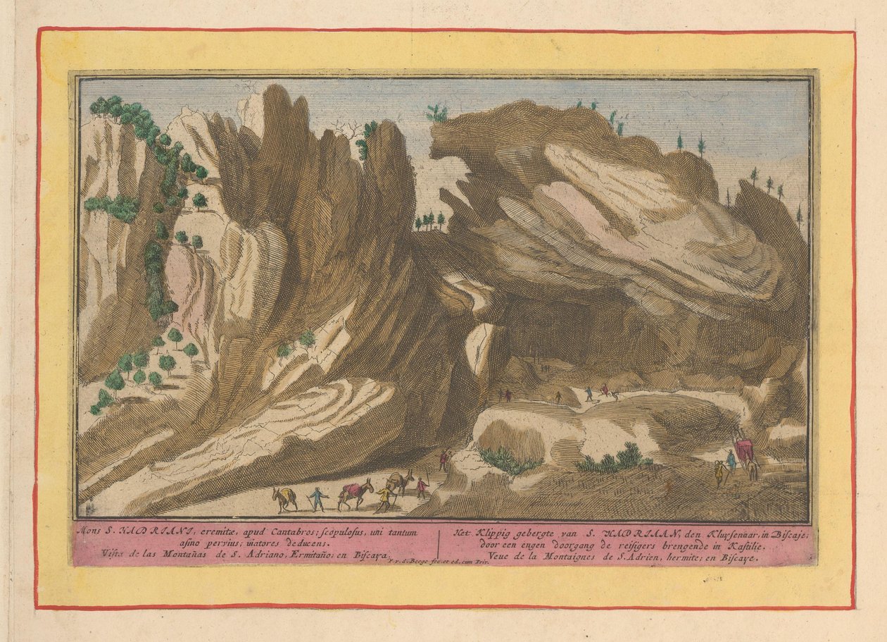Gebergte van San Adrian in Biskaje door Pieter van den Berge