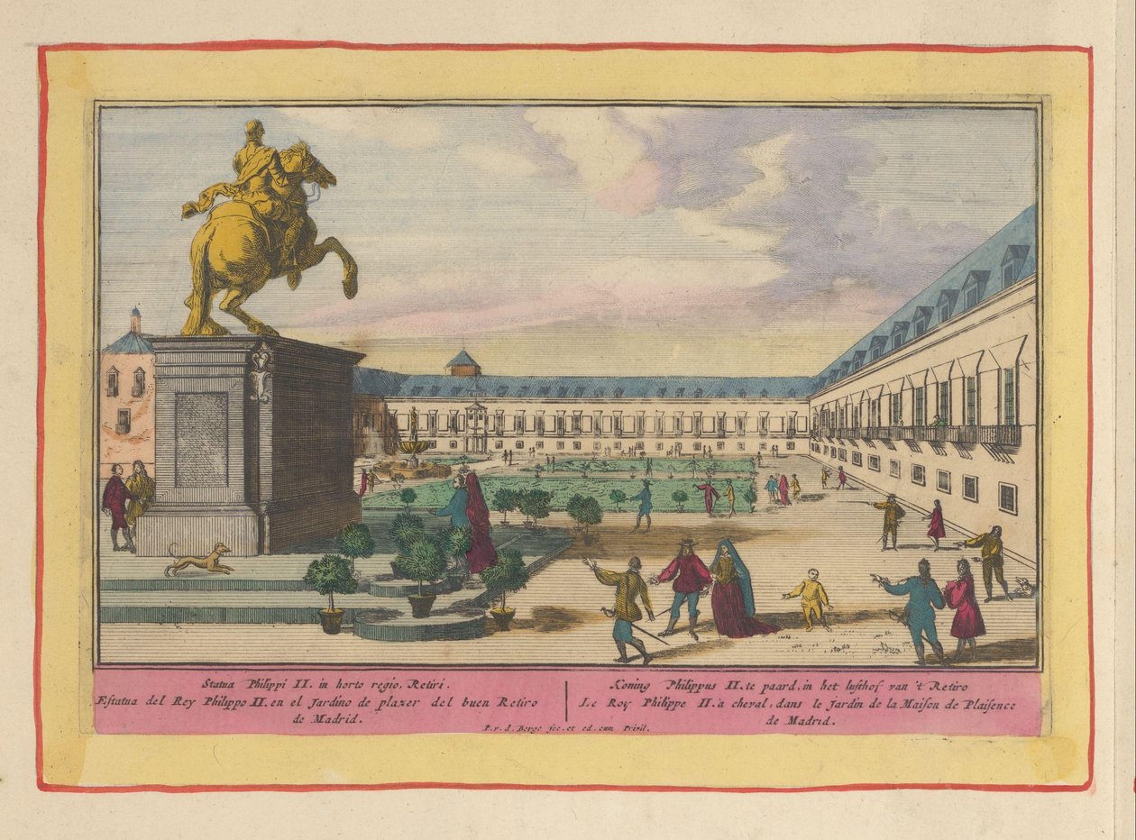 Ruiterstandbeeld van Filips II te Madrid door Pieter van den Berge