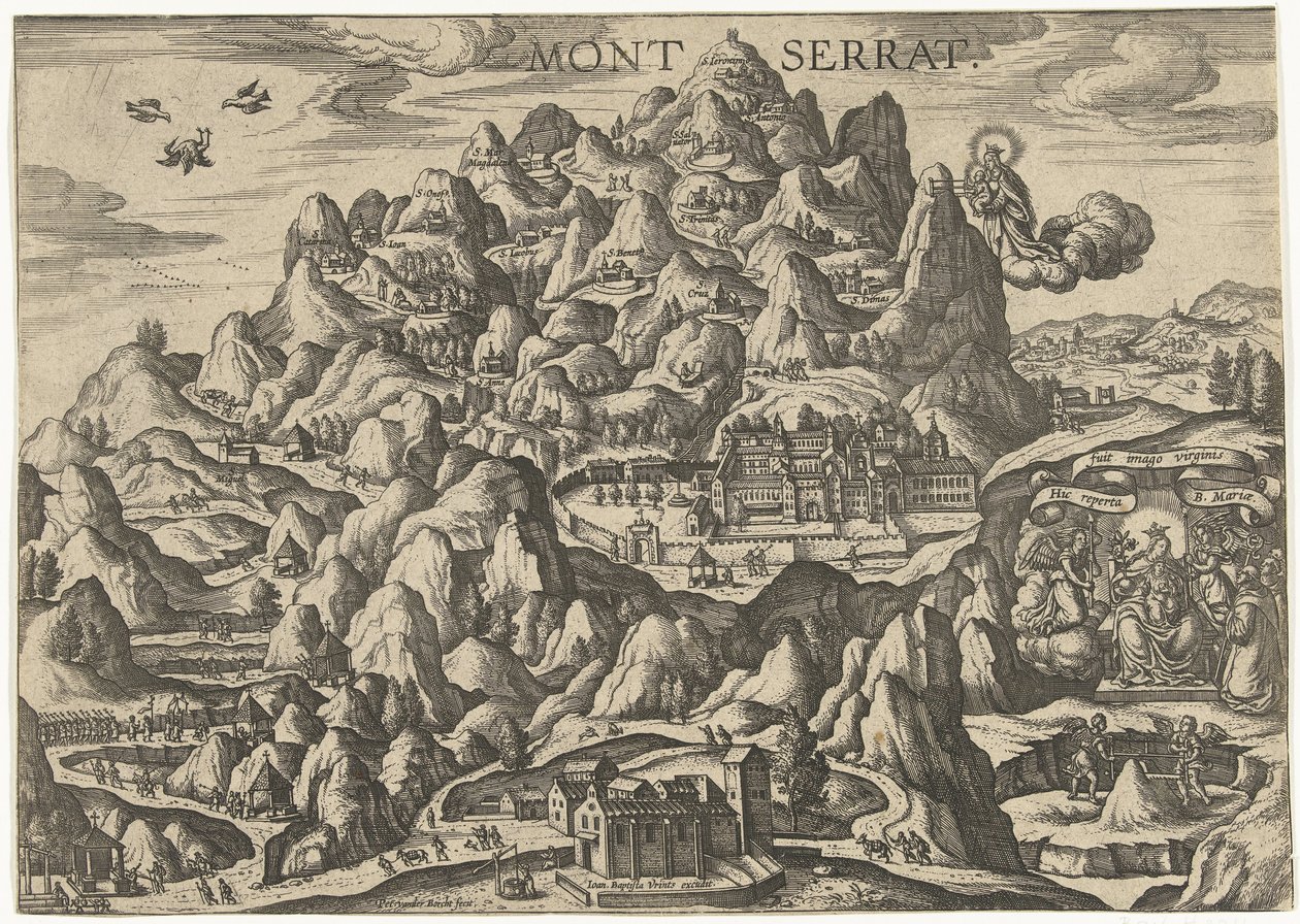 Montserrat, pelgrimsplaats voor H. Maagd door Pieter van der Borcht (I)