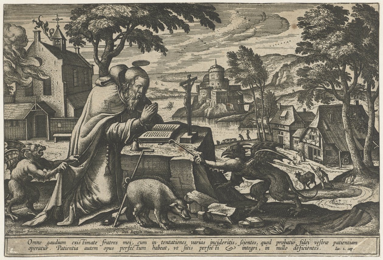 Verzoeking van de heilige Antonius door Pieter van der Borcht (I)