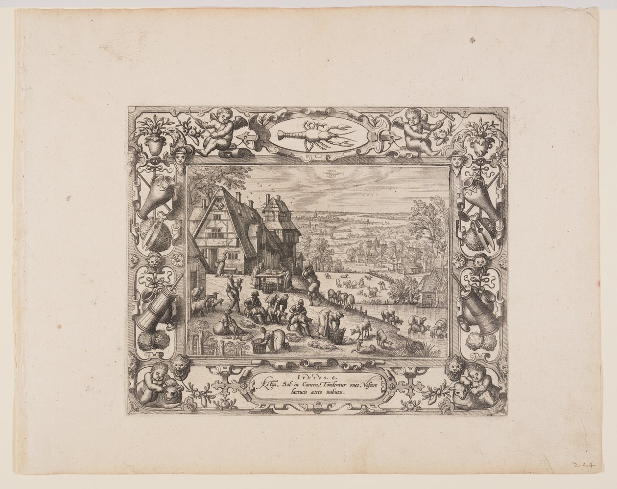 Juni, uit De Twaalf Maanden door Pieter van der Borcht