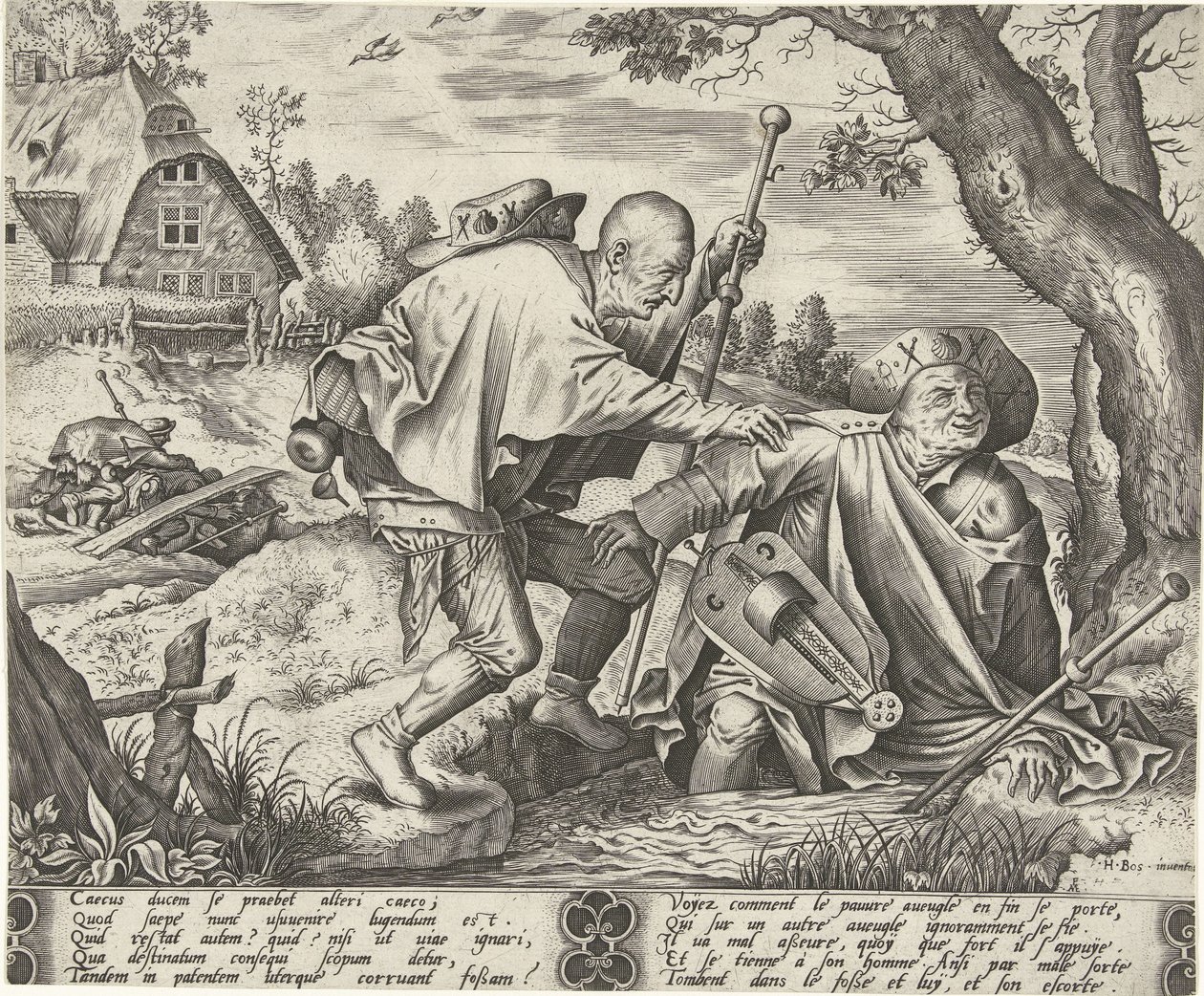 Parabel van de twee blinden door Pieter van der Heyden