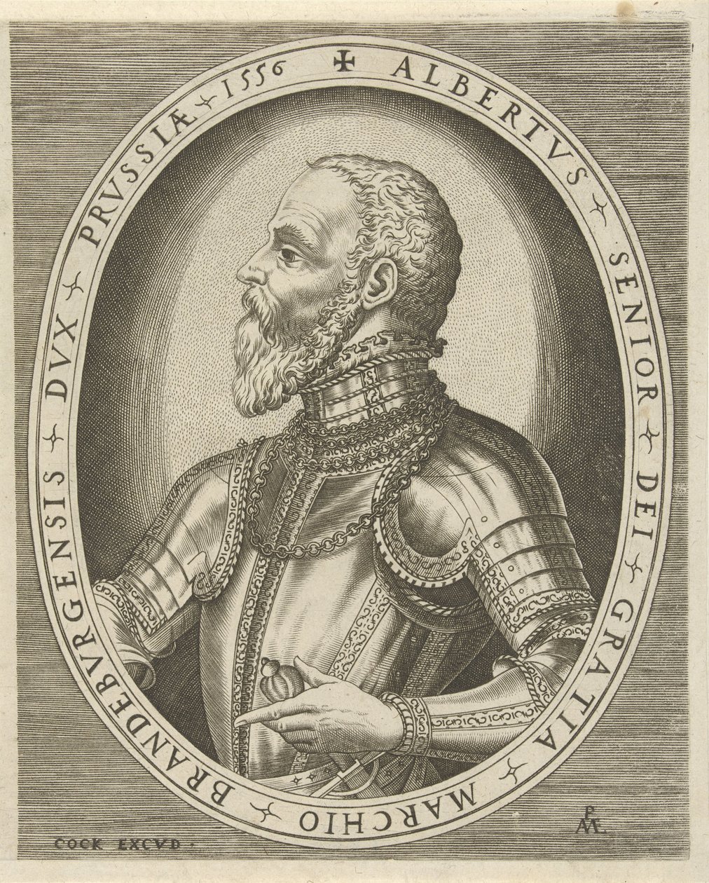 Portret van Albrecht Friedrich, marktgraaf van Brandenburg door Pieter van der Heyden