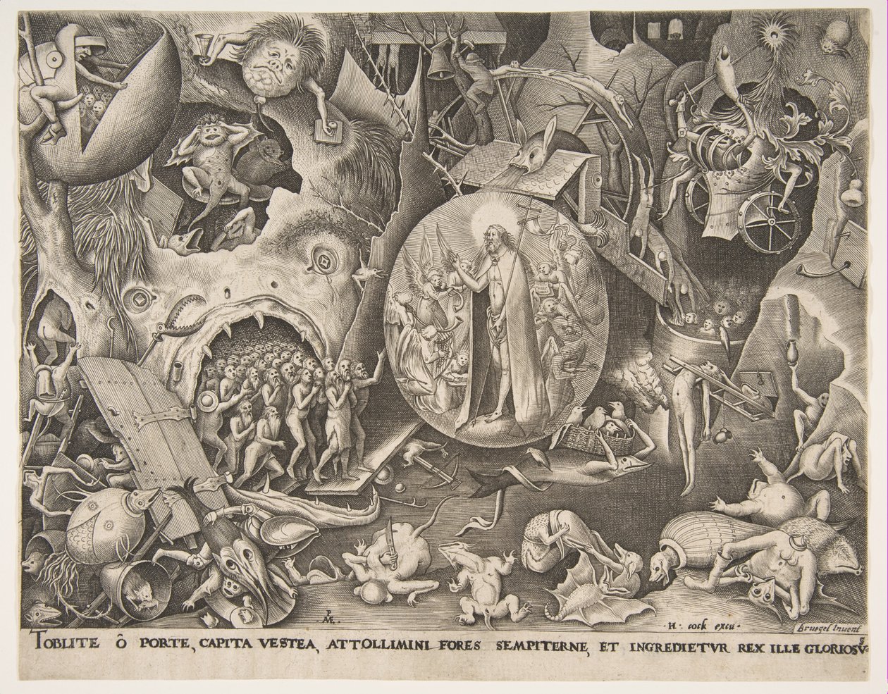 De nederdaling van Christus in de limbo door Pieter van der Heyden