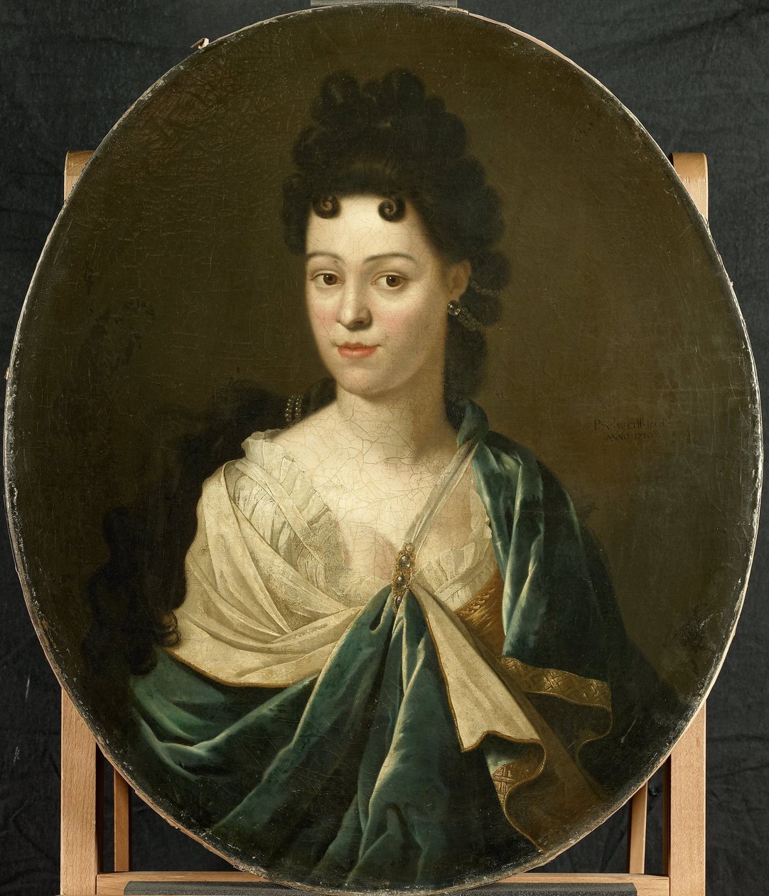 Portret van mevrouw Brust-Batailhy door Pieter van der Werff