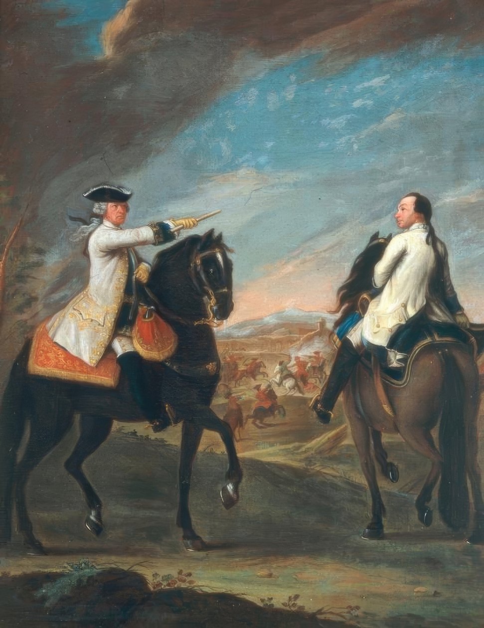 Ruiterportret van Guglielmo di Monfort door Pietro Longhi