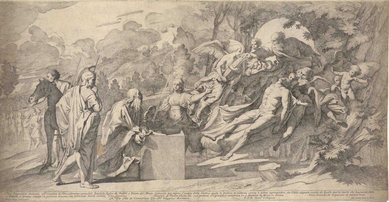 Profetie van Basilides door Pietro Testa