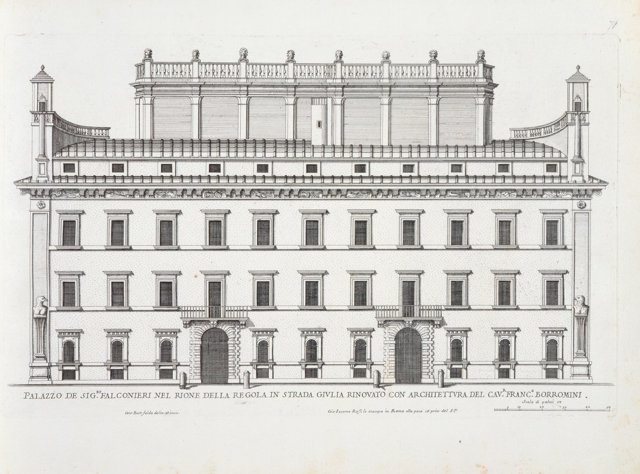 Palazzo Falconieri, Rome, uit 