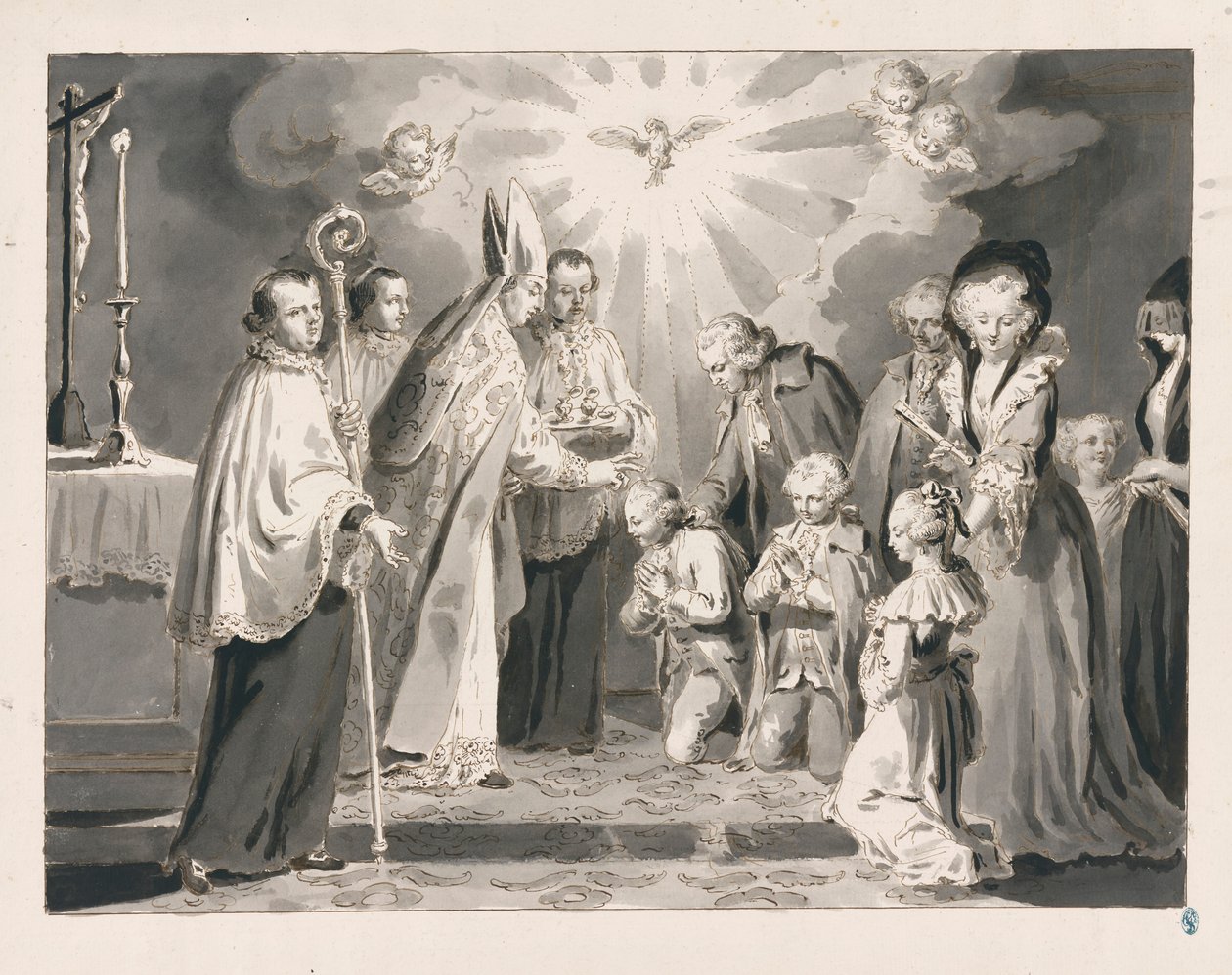 Bevestiging uit De Zeven Sacramenten door Pietro Antonio Novelli