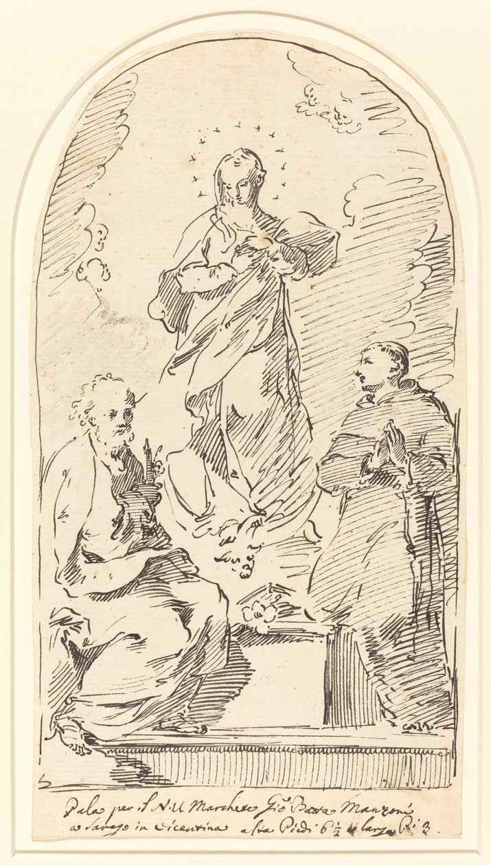 De Onbevlekte Ontvangenis door Pietro Antonio Novelli
