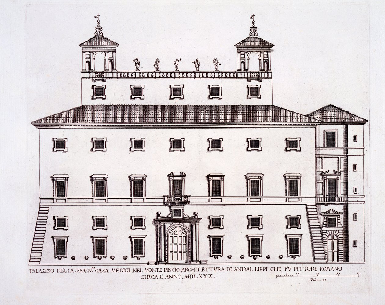 Palazzo Serenissima, Casa Medici, op de Pincio-heuvel, Rome, uit 
