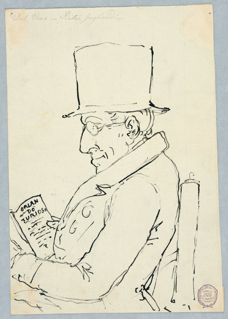 Portret van een man door Pietro Gagliardi