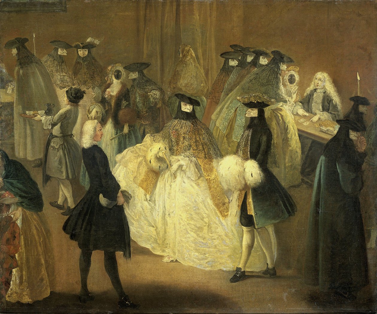 Het casino door Pietro Longhi