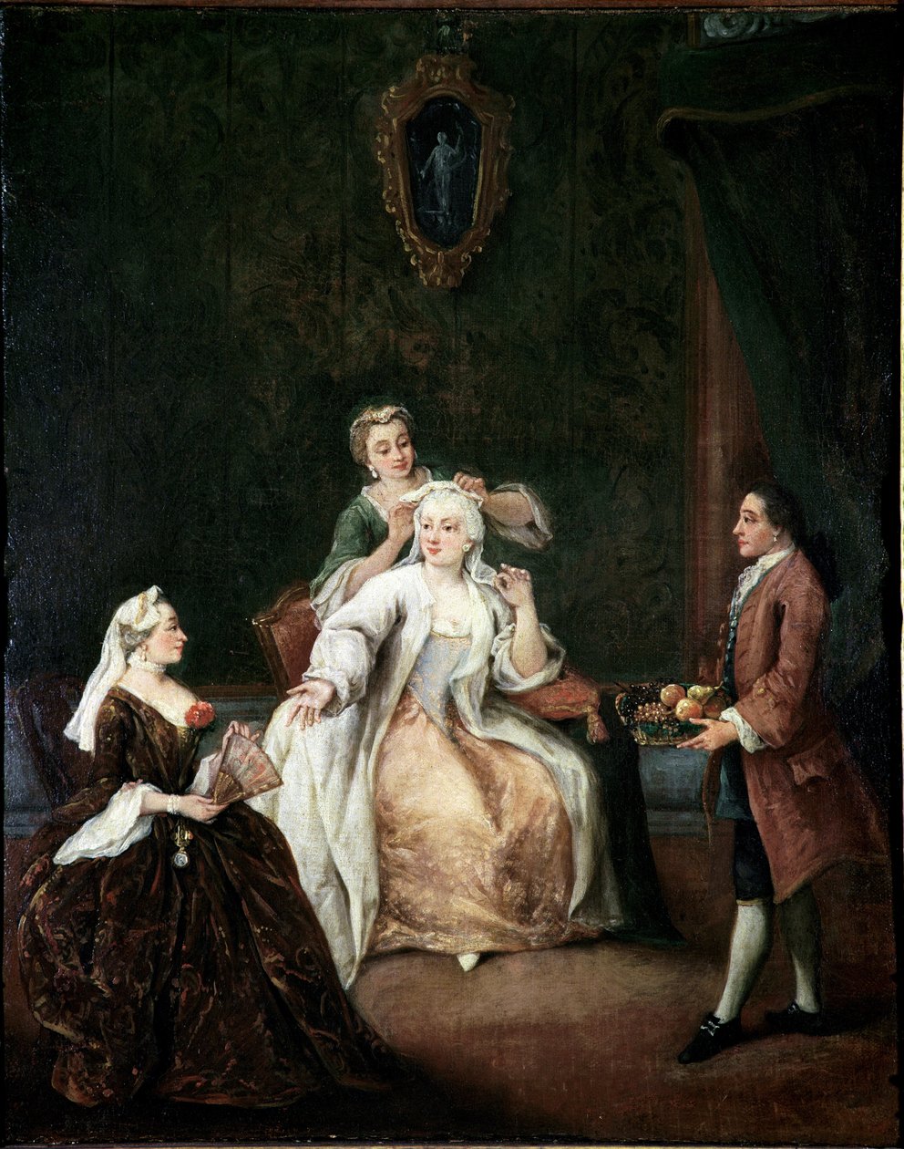 De kapper door Pietro Longhi