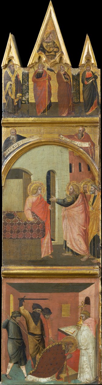 Berufung und Martyrium des Heiligen Matthäus door Pietro Lorenzetti