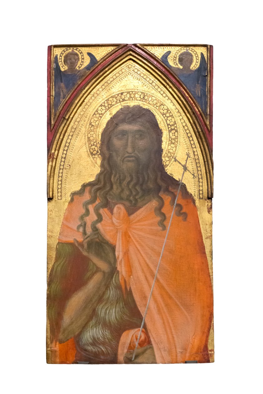St. Johannes de Doper, ca. 1329 door Pietro Lorenzetti