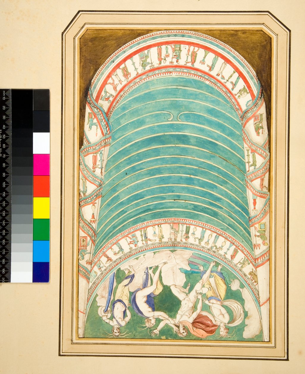 Kopie van een mozaïek van Hylas en de nimfen door Pietro Santi Bartoli